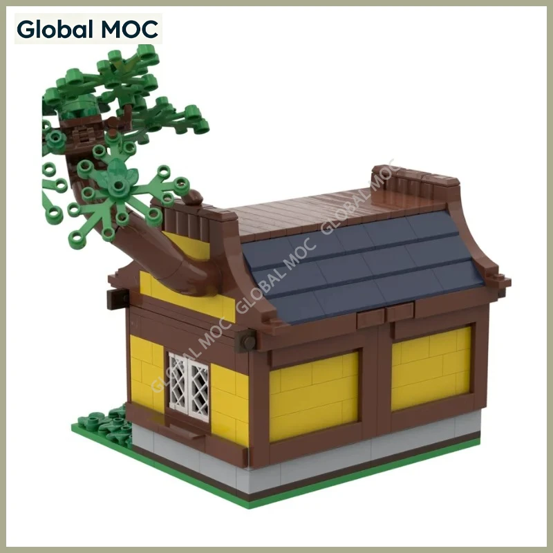 Vintage Medieval Market Stall Building MOC Building Blocks Old Town Trade House Assembly Bricks Kit For Medieval Diorama