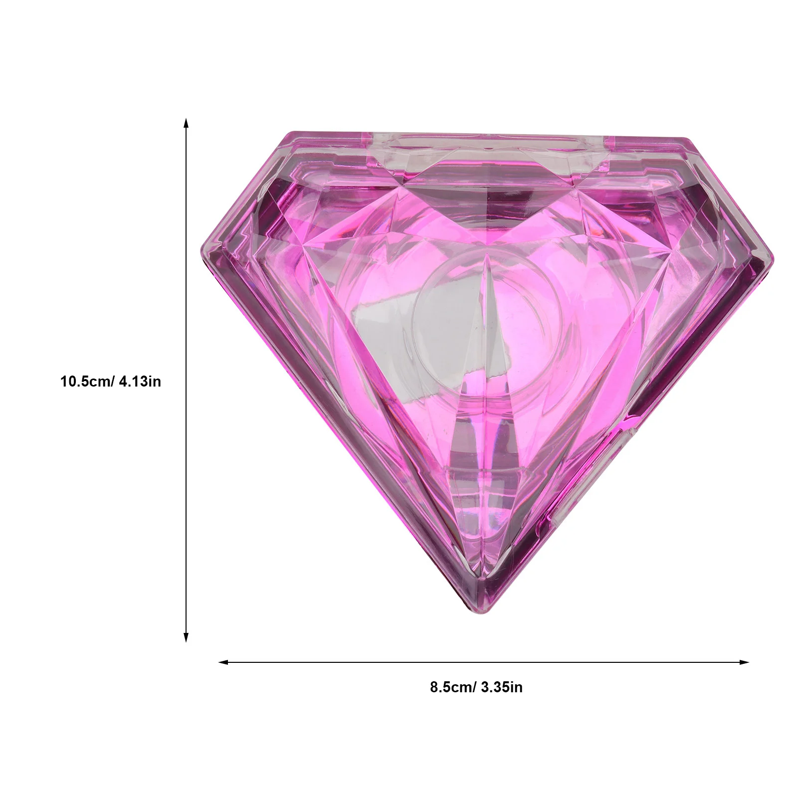 2 قطعة صندوق رمش كاذبة صندوق تخزين الرموش موضة الماس نمط الاكريليك ماكياج اكسسوارات المنظم للإناث #6