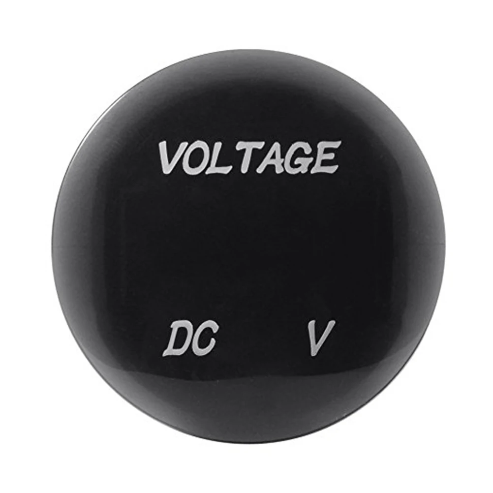 

LED Voltmeter 3-bits Digital Tube Blue Green Color Motorcycle Car Boat 12V 24V Waterproof Mini Size Voltage Meter Car Horn Auto