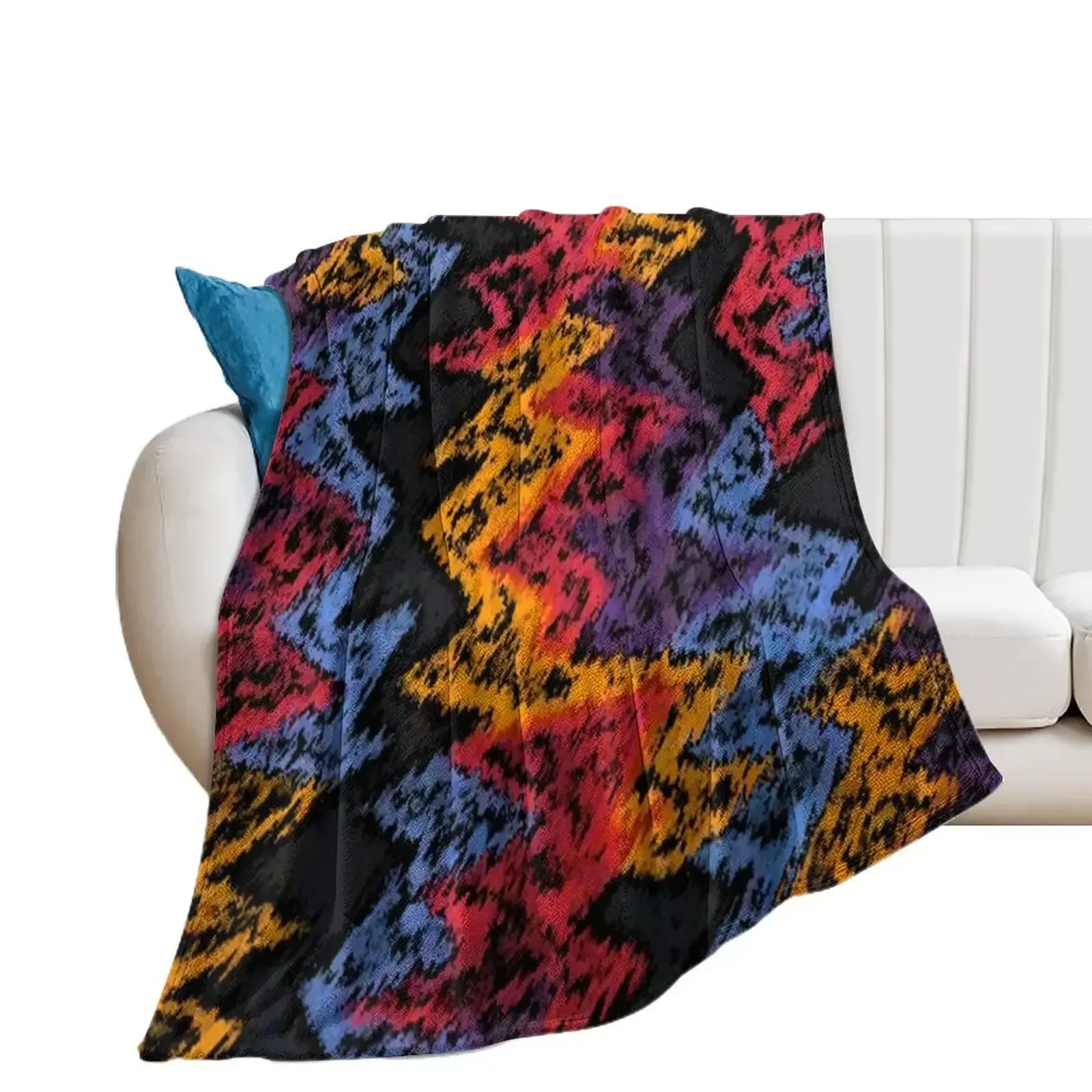 

Nothing But Net Retro Pattern Throw Blanket Shaggy Sofa Quilt warm for winter Bed Blankets