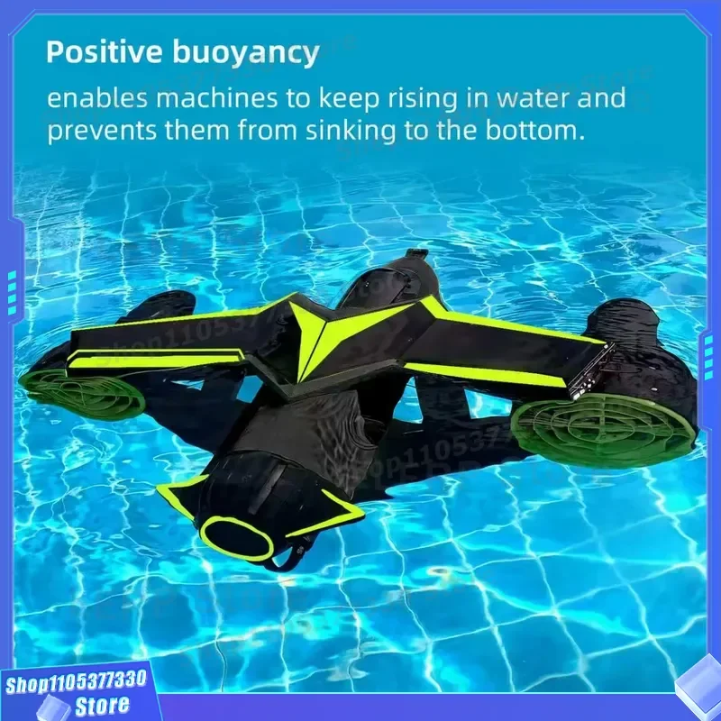 1000W Electric Underwater Scooter Twin Engine 30m Depth High Speed Sea Diving Propeller for Snorkeling Swimming Pool Beach