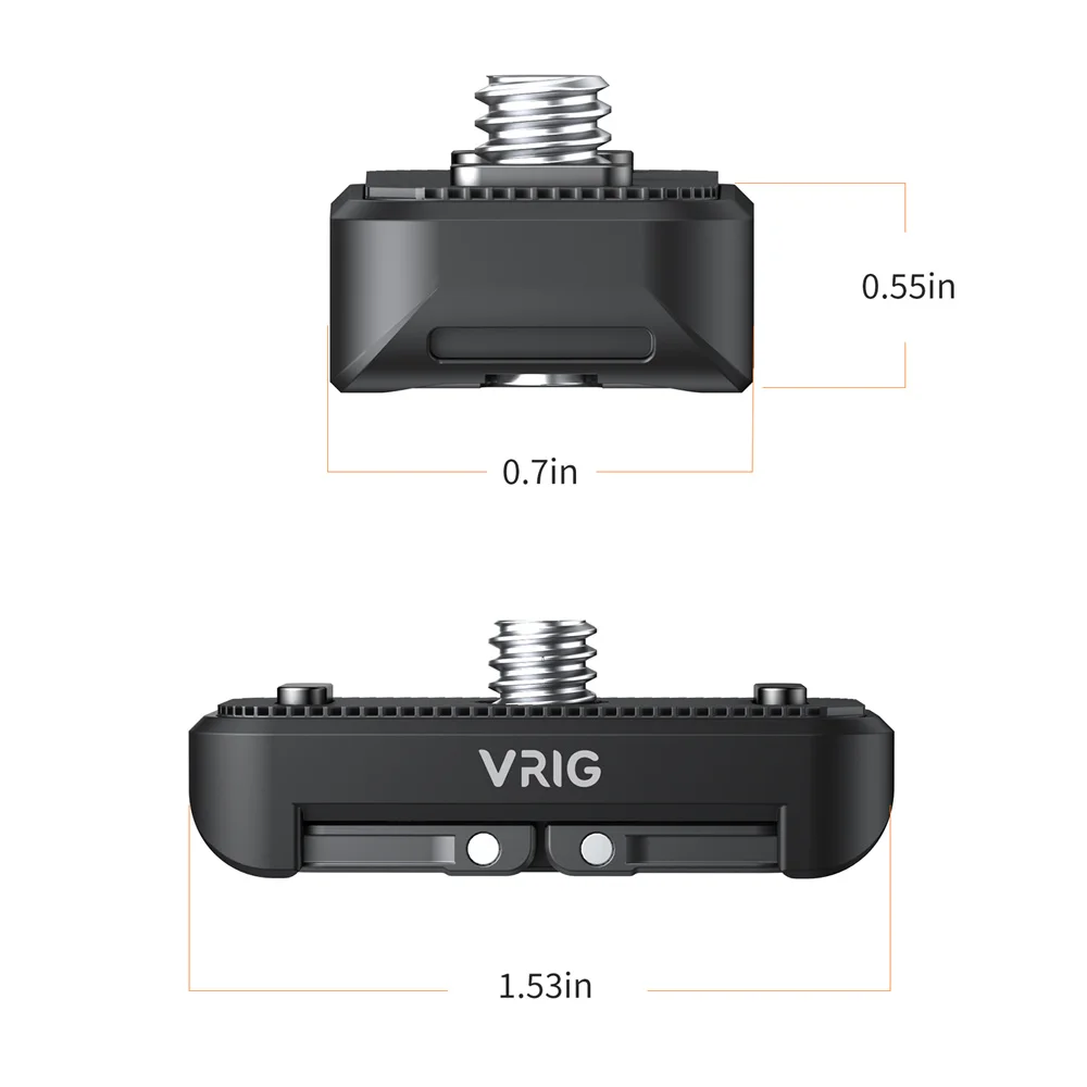 VRIG New 3-in-1 Magnetic Quick Release Adapter for Insta360 X4 with DJI-AC Gopro Mount 1/4\