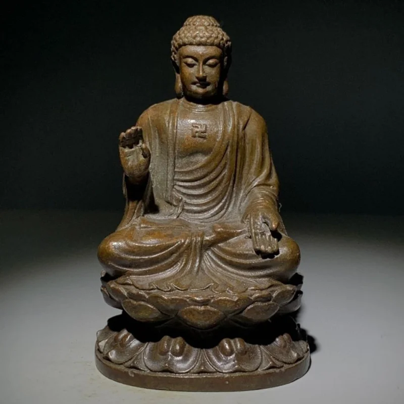 

Antique Old Goods Rural Collectibles Tibetan Great Sun Tathagata Shakyamuni Old Buddha Statue Antique Old Goods Collection