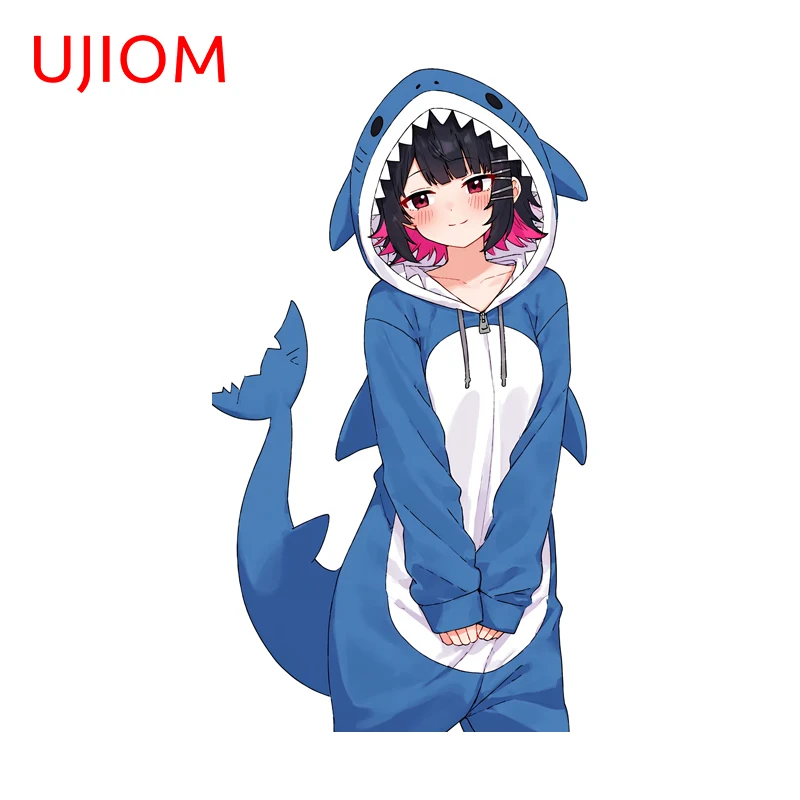 UJIOM Shark Girl Lovely Ellen Joe Wall Sticker Premium Amusing Design High Quality Waterproof Decal Computer Case Decoration