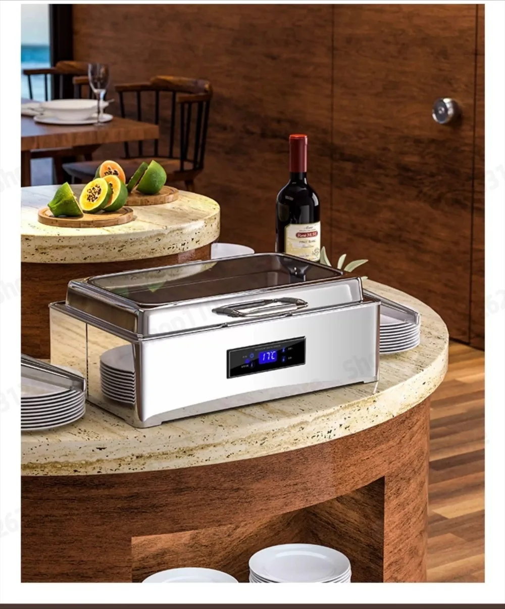 Electric heating buffet stove hotel hydraulic visible buffet furnace warming hot food furnace kit set