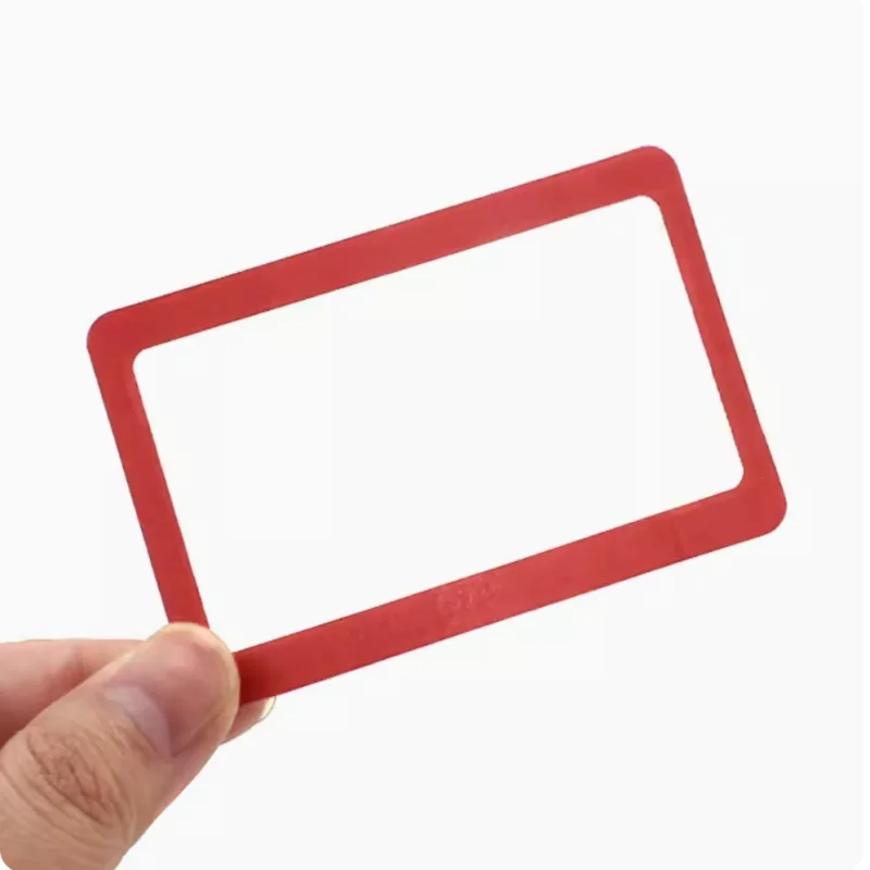 Plastic Card Type Magnifier Portable DIY Tools Electronic Component Model Recording Lenses Length 85mm Width 55mm