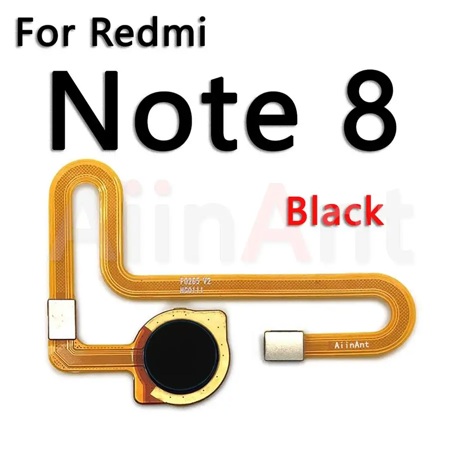 Aiinant Back Button Touch ID Finger Scanner For Xiaomi Redmi Note 8 8T Pro Plus Prime Fingerprint Sensor Flex Cable