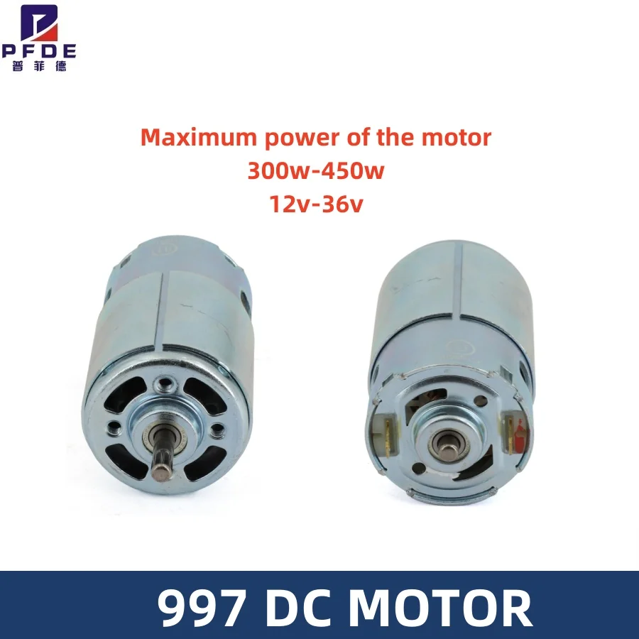 997 DC Motor High Torque, High Power Adjustable Speed, CW CCW for Lawn Mowers, Lathe Bench Drills, Table Saws, and Net Boat