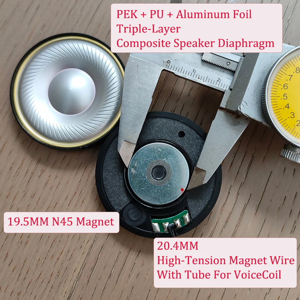 ELFINEAR Aerovibe 50 Pro 50-mm-Hi-Fi-Breitband-Kopfhörertreiber für Over-Ear-Kopfhörer zum DIY-Upgrade und als Ersatz – Detail 11