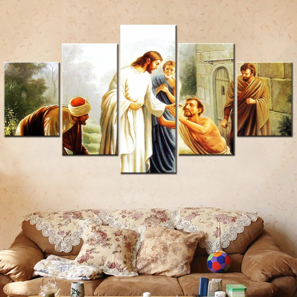 

Diamond Painting Christian Wall Art Canvas God So Loved the World Paintings for Interior Room Decoration Teenager Jesus