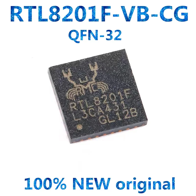 

10Pcs, RTL8201F RTL8201F-VB-CG QFN-32 Chipset, 100% New