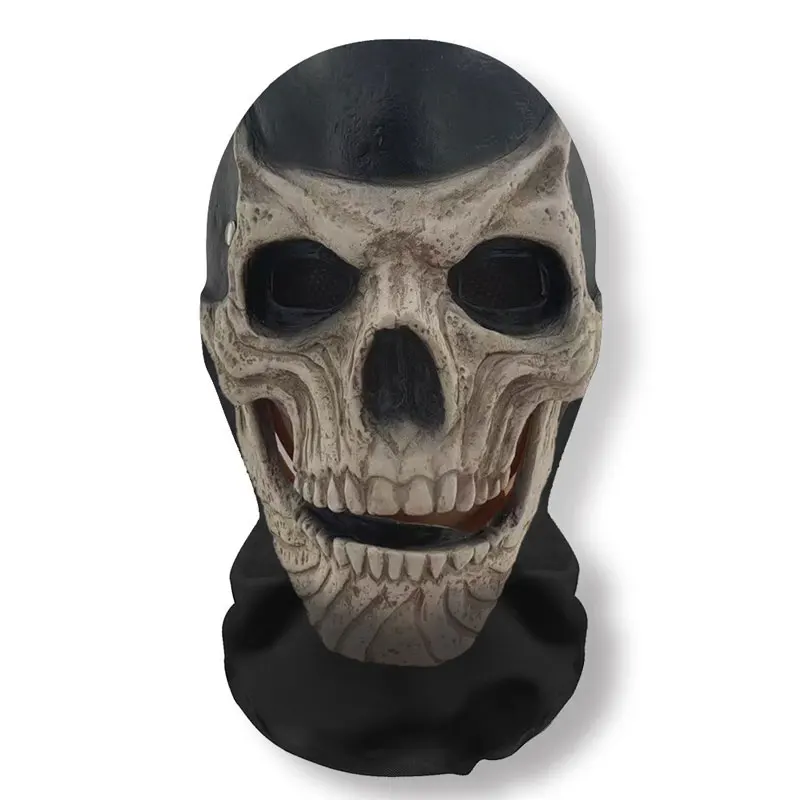 3D-geprinte schedelpatroonmasker Halloweenfeest Grappige cosplay rekwisieten Volledig gezicht Elastisch gaas Ademende maskers Bivakmuts Hoofddeksels
