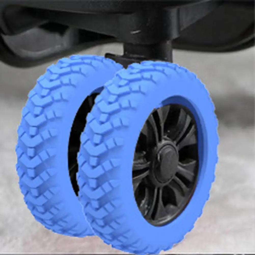 Pristine Suitcase Wheels Throughout Journey Caster Covers for Luggage 8pcs Luggage Wheel Covers Silent for Suitcase