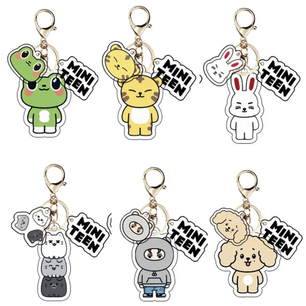 Cartoon Boys Idol Group Acrylic Keyring  JEONGHAN JOSHUA HOSHI Keychain Lovely Cartoon Keyring Bag Pendent Fans Collection Gift