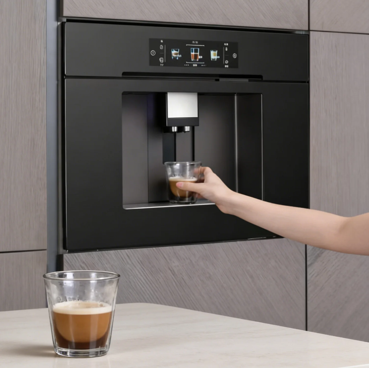 Artaus New Arrival Home Use Built-In Coffee Machine Display Screen for Household
