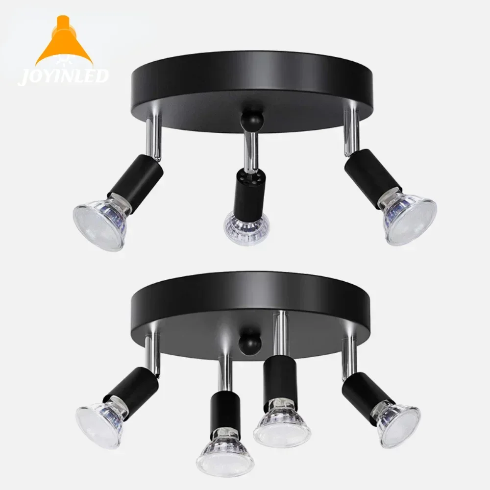 

2/3/4 Way Spot Lighting Modern Rotatable Ceiling Light Angle Adjustable GU10 LED Bulbs Bar Lamp Wall Sconces Kitchen Living Room