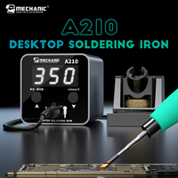 MECHANIC Desktop Soldering Iron Kit LCD Digital Display Welding Rework Station Quick Heating 180℃-450℃ Electronics & PCB Repair