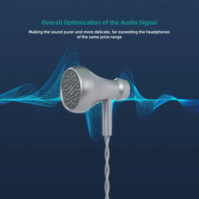 AOSHIDA E60 14,2mm diafragma patentado controlador dinámico auriculares planos calidad HiFi enchufable 4,4 + 3,5mm reemplazable