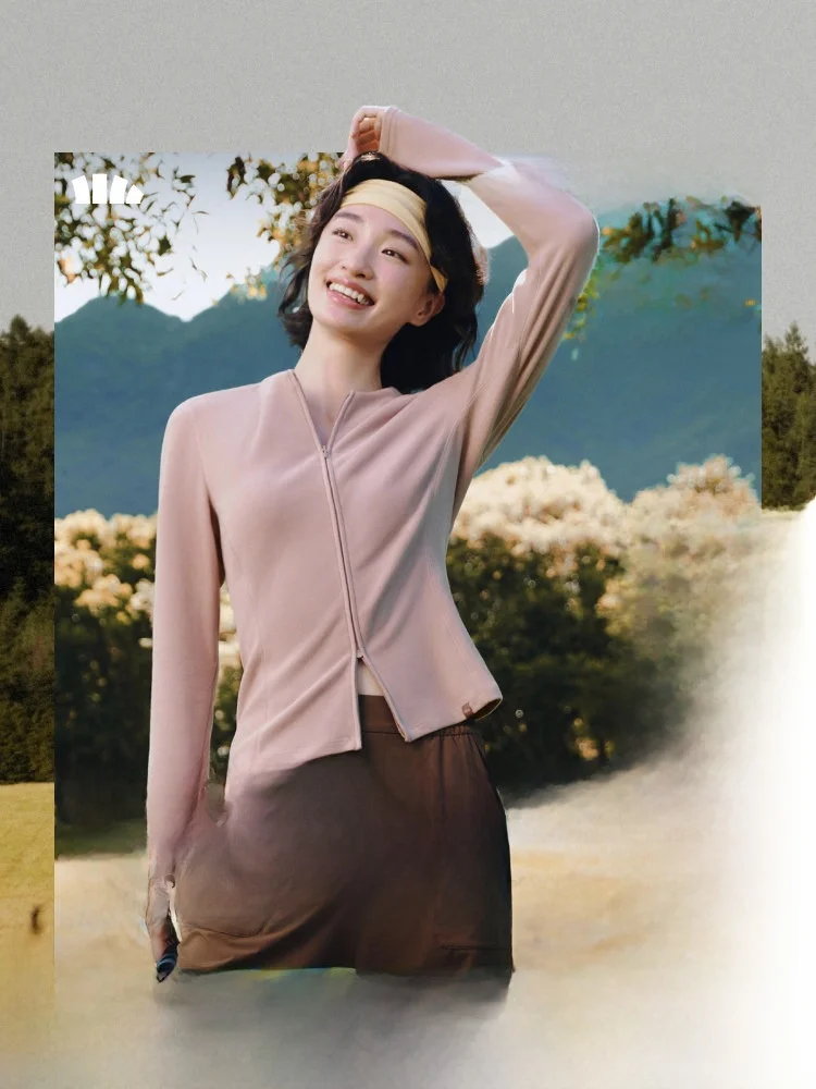 

Banana Le Double Zipper Fce Knitted Cardigan Women's Autumn New Warm Top T-irt Outerwear Inner Knitted Base irt