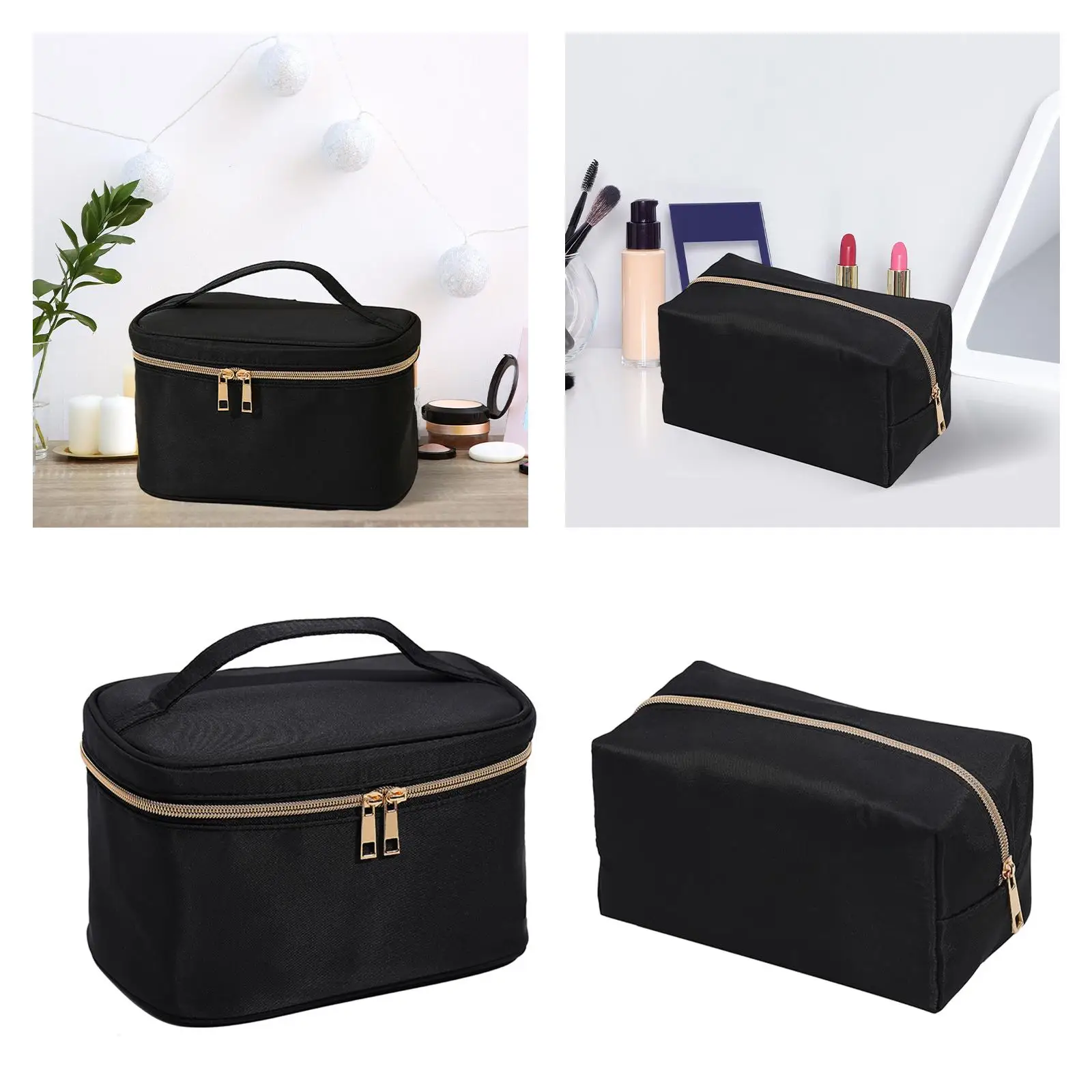 Travel Makeup Bag Durable Portable Large Capacity Make up Organizer Cosmetic Pouch for Hair Accessories Gym Toiletries Traveling