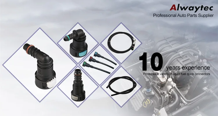Auto Kraftstoff Linie Schnell Verbinden Schlauch Koppler ID8 7,89 Gummi Nylon Öl Linie Rohr Adapter Trennen Release Schlauch Anschluss für Auto – Detail 2