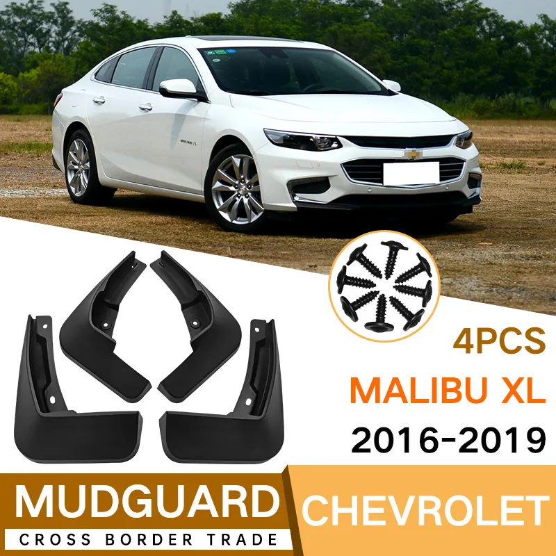 

4 шт. автомобильные брызговики, брызговики для Chevrolet MALIBU 2016 2017 2018 2019 XL, брызговики для шин, брызговики, брызговики