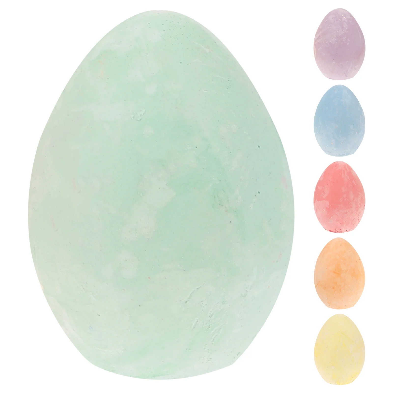 6 Pcs Egg Painting Chalk Children Chalks Outdoor Little Friend Calcium Sulfate Easter Erasable