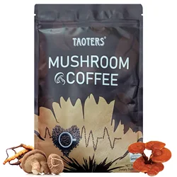 Mushroom Coffee - Mushroom Blend Supplement, Supports Energy, Supports Brain Function, Immune and Digestive Health, Vegetarian