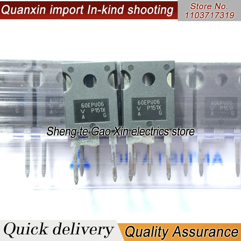 5PCS-10PCS 60EPU06 60EPU06PBF TO-247 600V 60A  Best Quality Stock