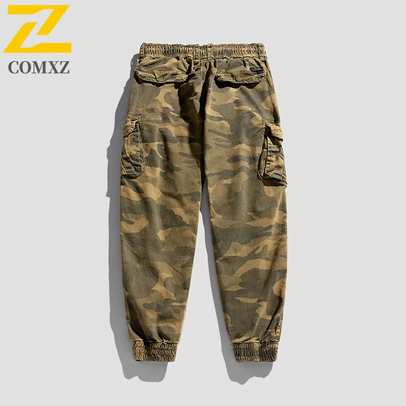 السراويل البضائع الذكور الجديدة المطبوعة التمويه فضفاض بناطيل كاجوال خفيفة الوزن الحد الأدنى تنوعا العصرية الحضرية الشارع الشهير بنطلون