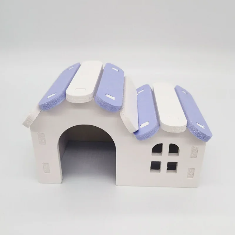 Hamster House Hamster Villa Living Hut Ventilated Design Pet Landscaping Leisure Hedgehog  for Golden Bear Rat