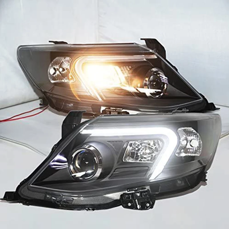 For Toyota Fortuner LED Strip Headlights 2011-2015 Year Front Lamp