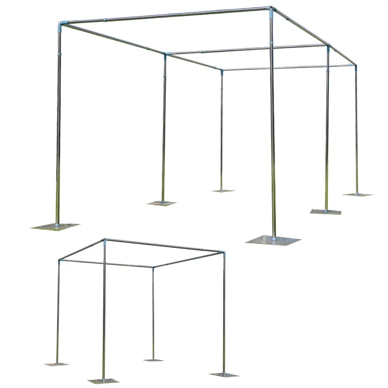 New mourning hall iron props, white funeral shed, decoration corridor, decoration wedding stage background, curtain bracket prop