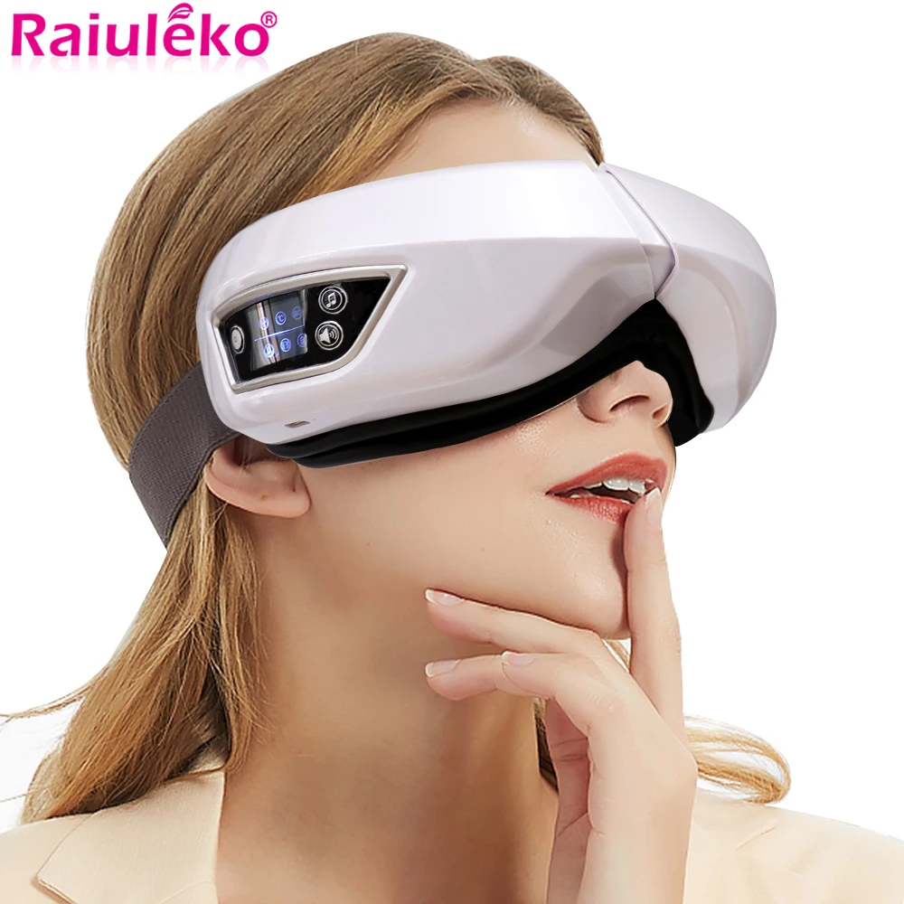 

6D Smart Vibration Airbag Compress Eye Massager Bluetooth Music Eye Care Instrument Hot Eye Massage Glasses Eye Relax Fatigue