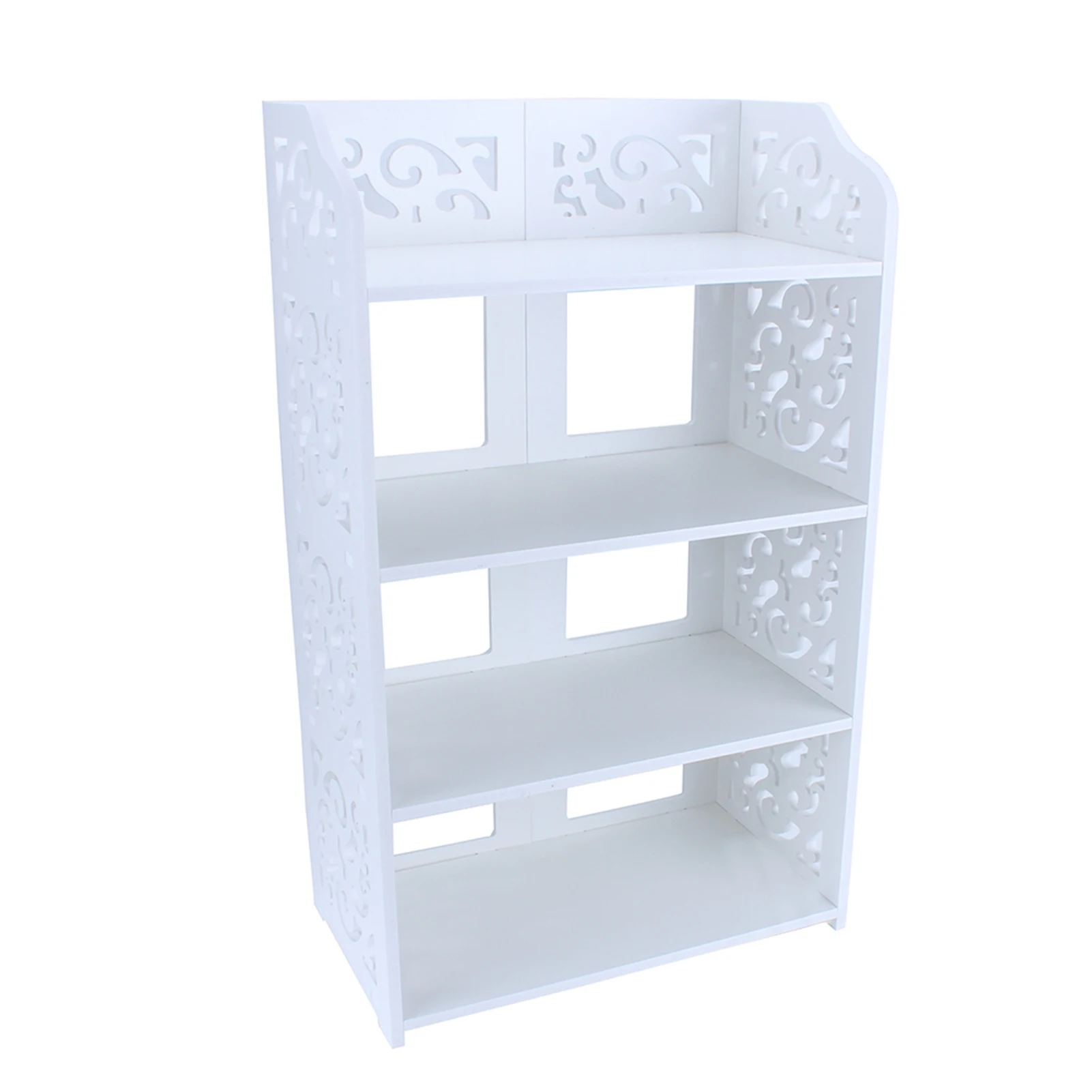 4 Tiers Shoe Rack 4 Tiers White Hollow Out Shoe Rack Stand Storage Organiser Shelf Household Supplies Shoe Rack Organiser Shelf