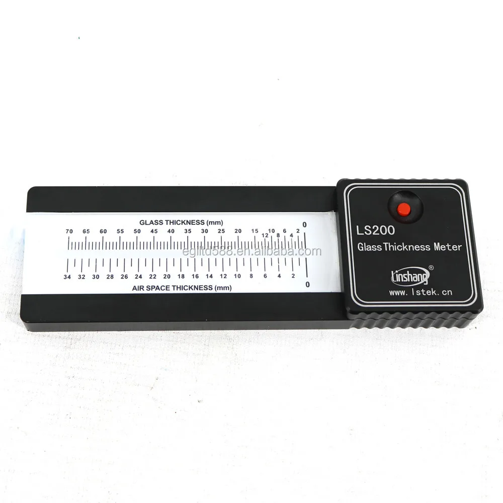 

LS200 Portable Laser Glass Thickness Gauge Single Side Measure Insulated Double Triple Pane Glass Air Space Thickness