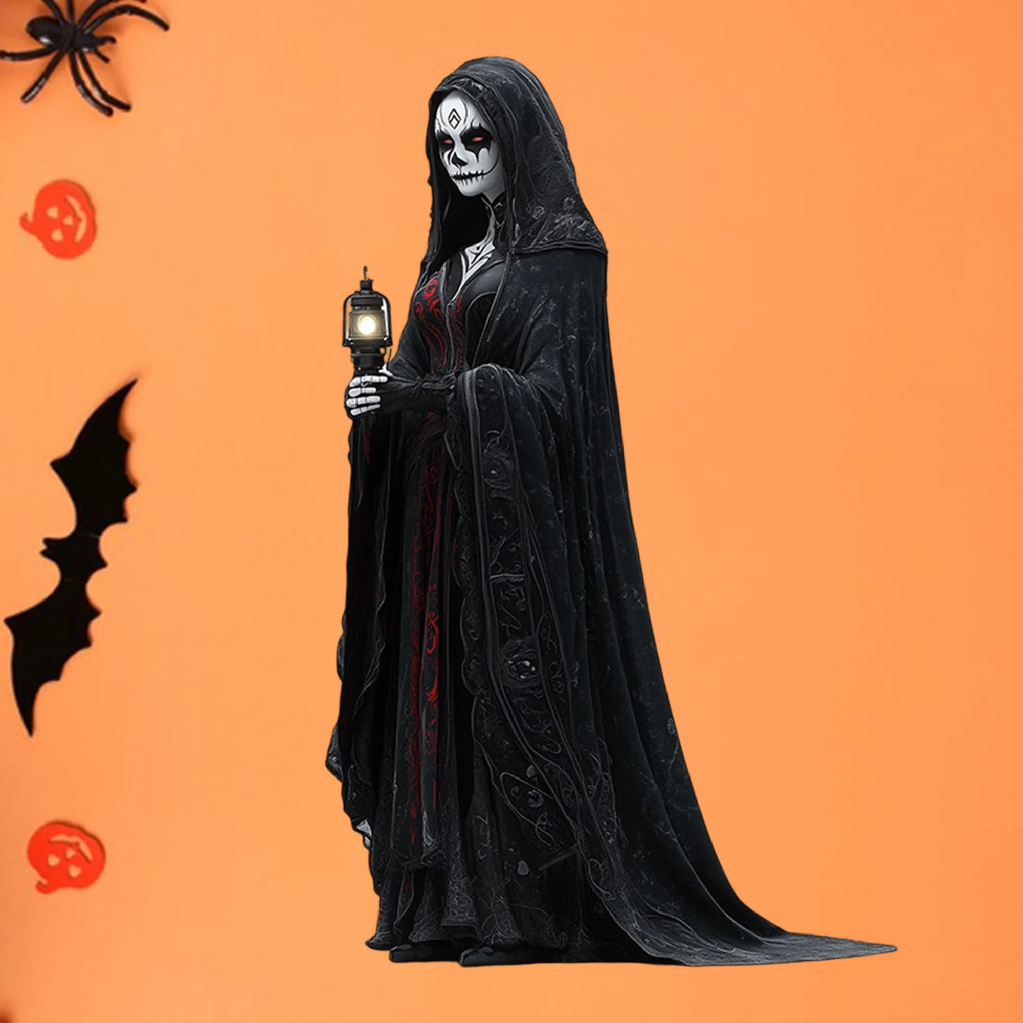 زاحف شبح اليقطين هالوين الجدار ملصق منزل مسكون العنكبوت ويب جدار الفن ديكورات المكاتب المنزلية