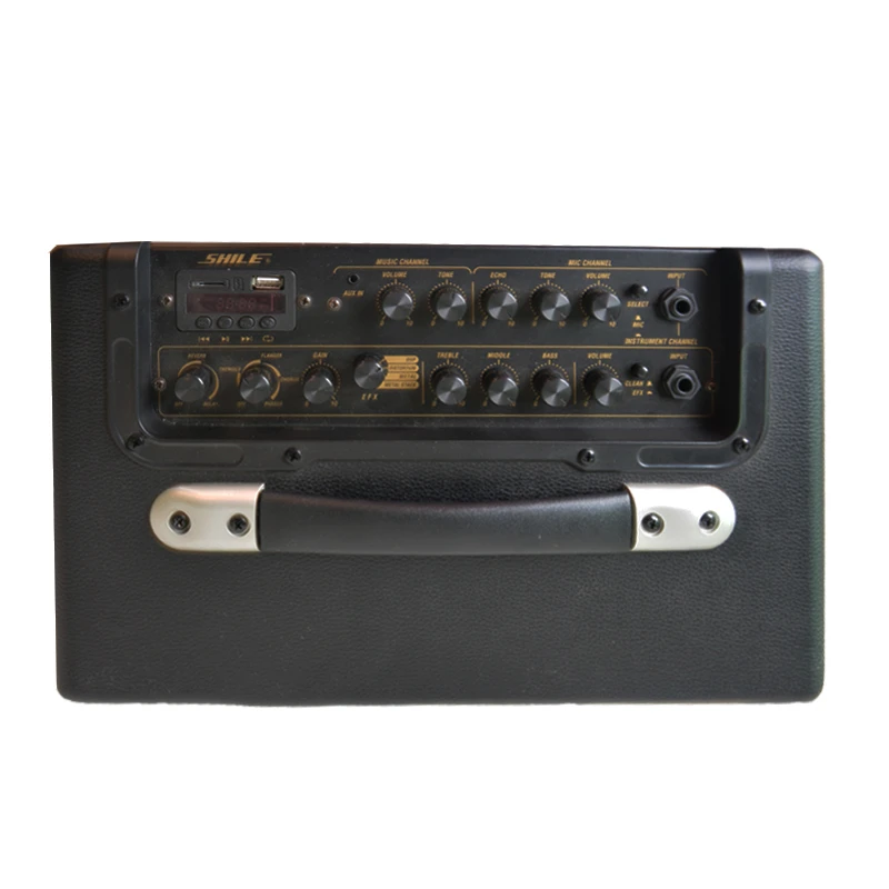 Guitar Tube Amplifier Digital Guitar Sound System Active Speaker Battery Wireless Portable 10 inch 50W