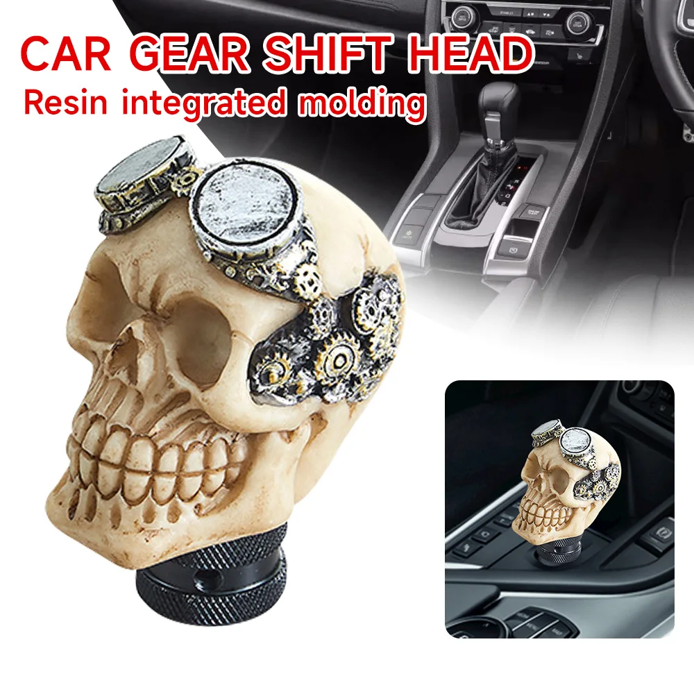 

Car Gear Shift Knobs Skull Head Gear Manual Transmission Gear Shift Knob Shifter Lever Personality Modification