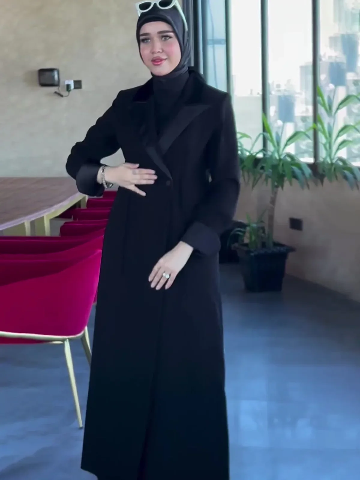 Eid Muslim Cardigan Double Breasted Jacket Abaya Women Dresses Jalabiya Kaftan Islam Arab Long Robe Ramadan Morocco Dubai Abayas