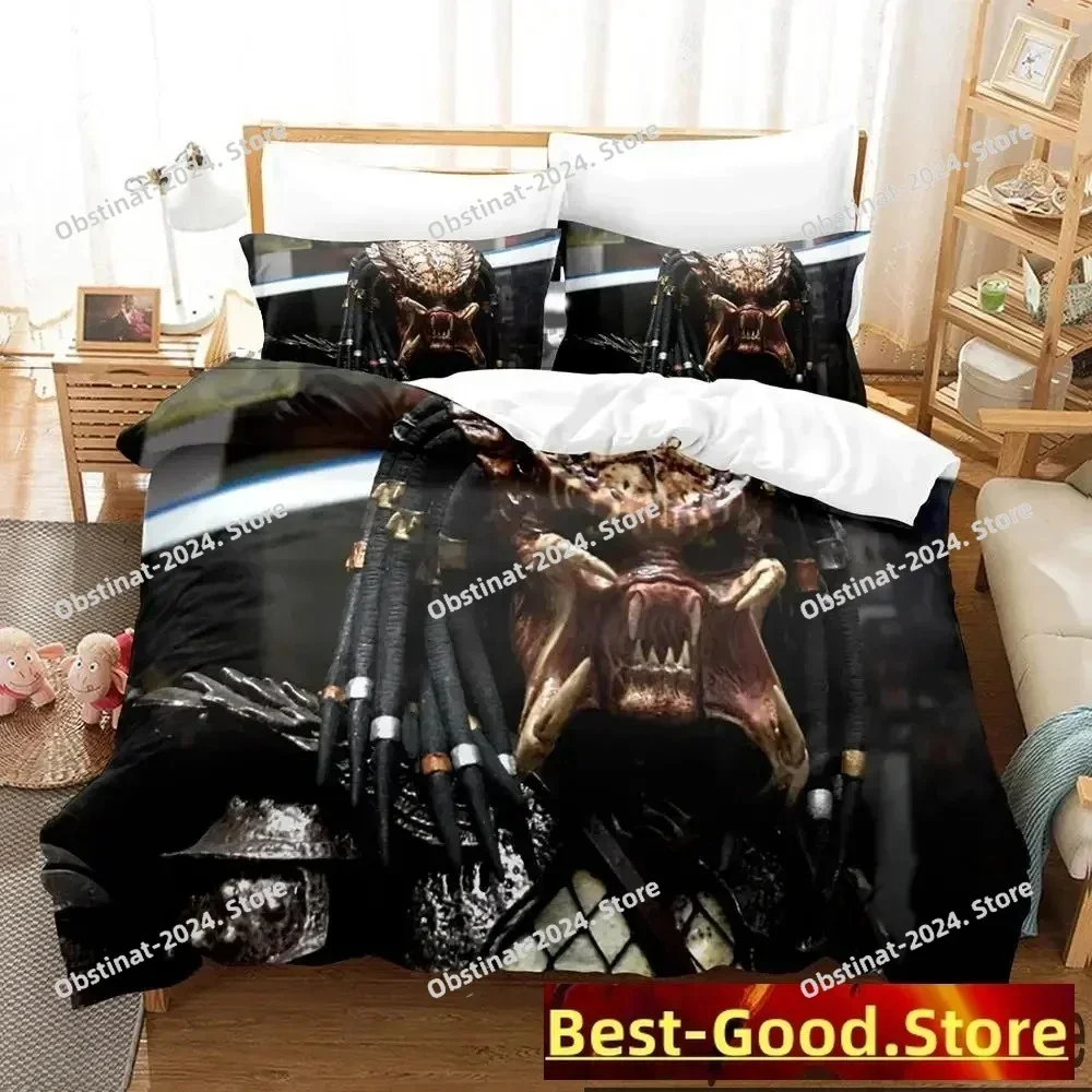 3D Print Movie The Predator Printed Bed Set Duvet Cover Pillowcase Bedding Set Bed Linen Sheet Quilt Cover Full Queen King Size