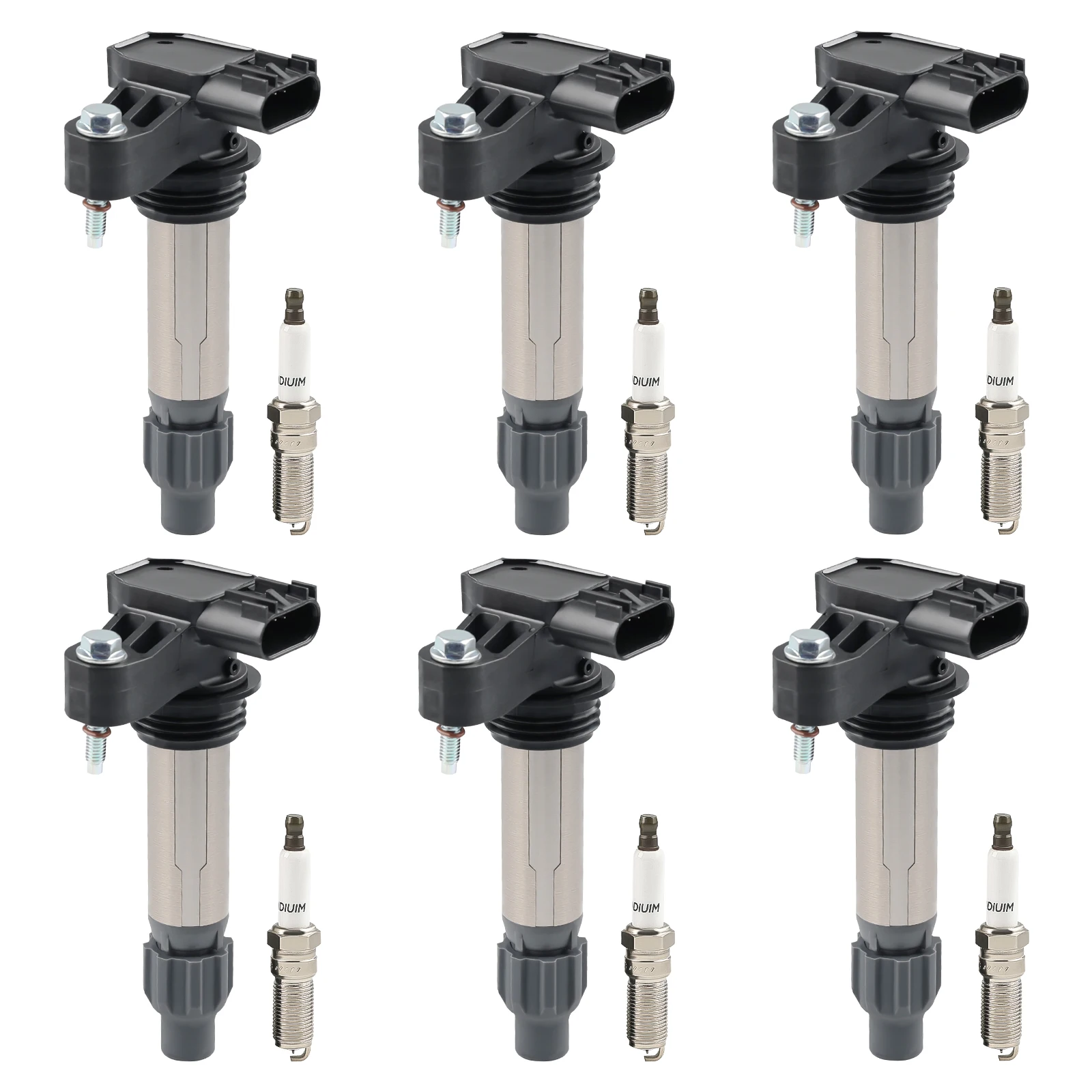 

6Pcs Ignition Coils For BUICK LA CROSSE ENCLAVE ALLURE CADILLAC CTS SRX STS 2.8L 3.0L 3.6L 12590990 12618542 12610626 12632479