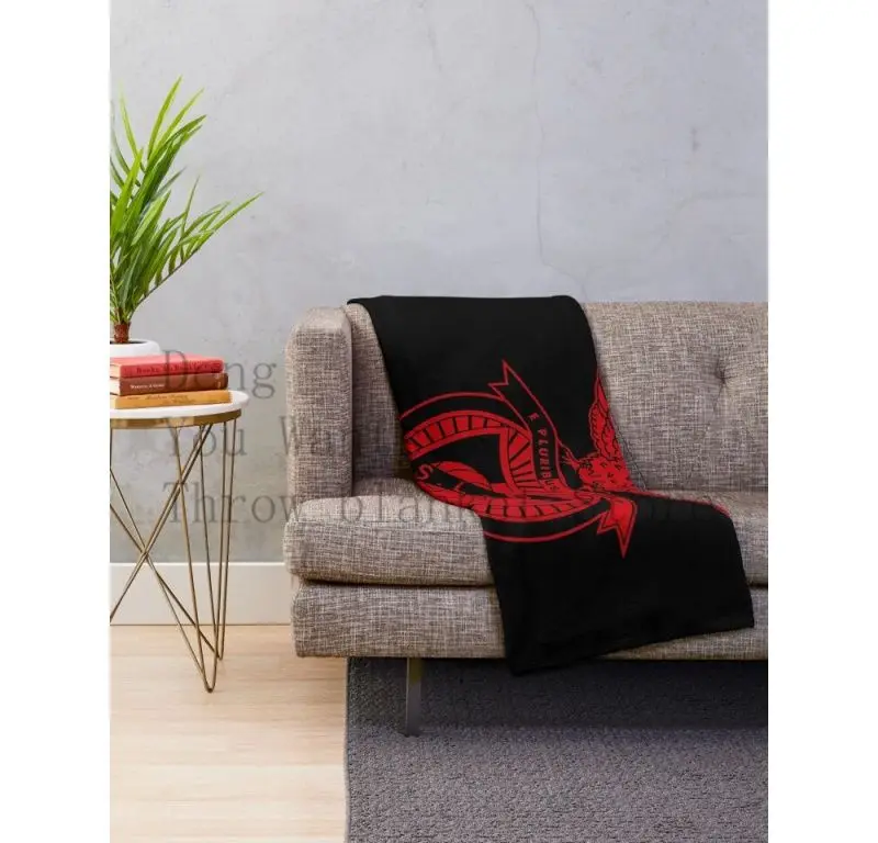 Benfica  Throw blanket  Soft Throw blanket Sublimation Covered  blanket Bedding Flannel for Children Adult Bedrooms Decor