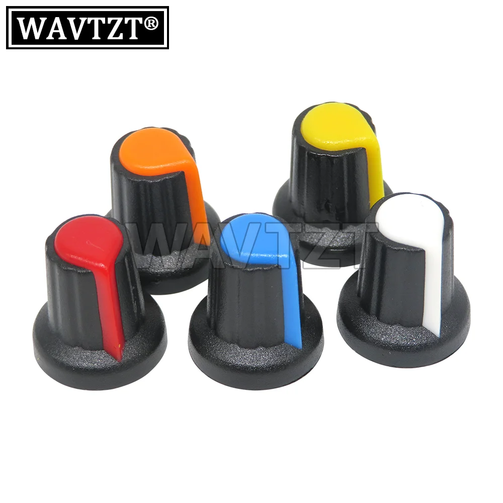 20PCS WH148 knob plastic knob AG2 Plum blossom handle 15X17mm Potentiometer knob plastic cap