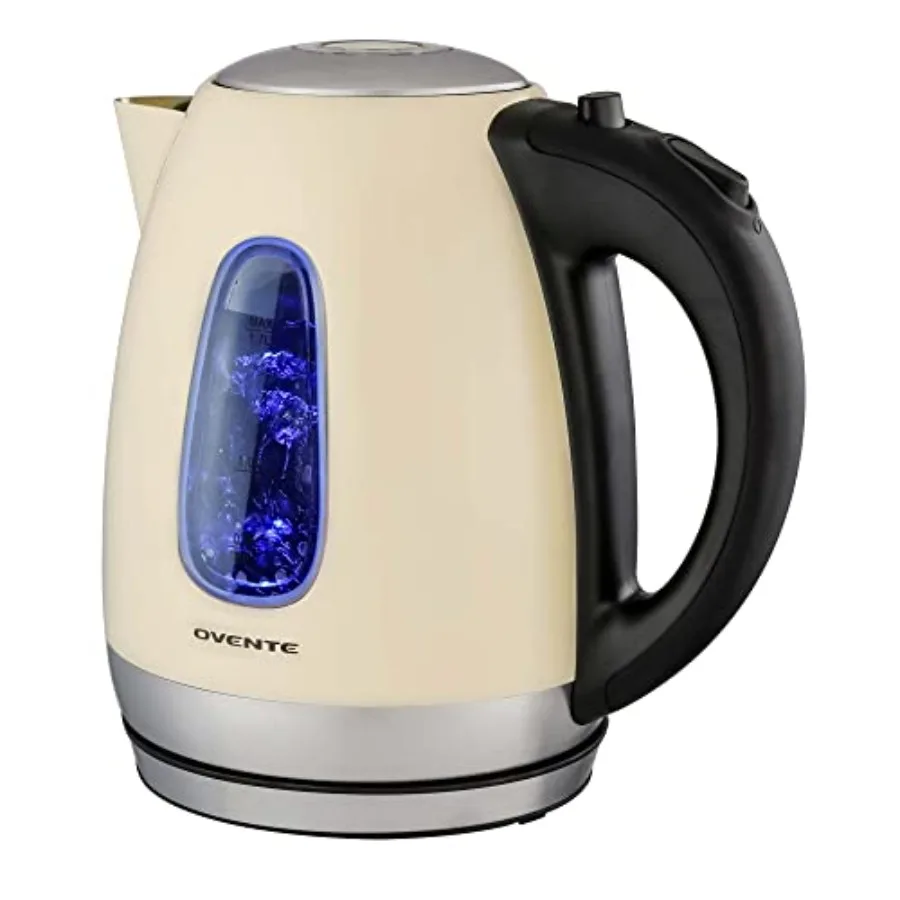 

Electric Kettle 1.7L Stainless Steel Water Heater for Coffee or Tea with BPA Free Cordless Body Auto Shut-Off Boil-Dry Protecti