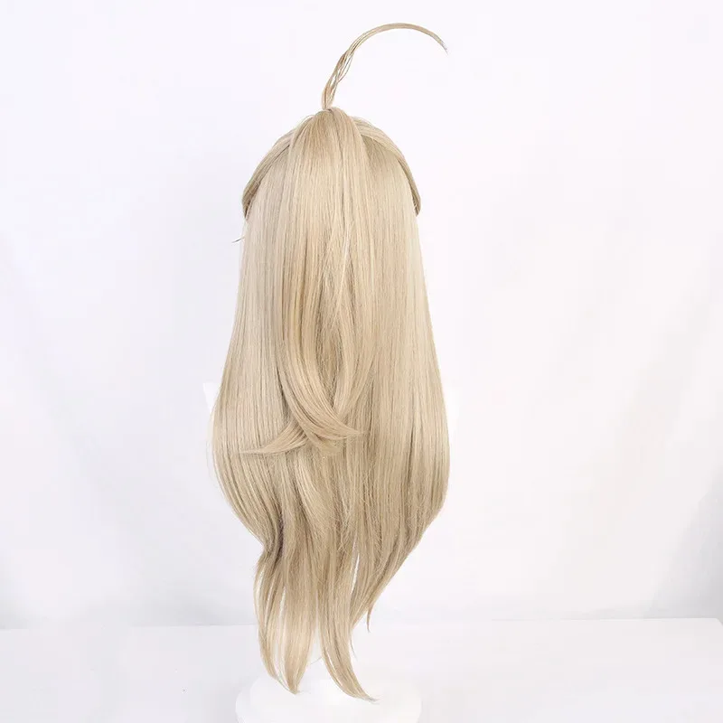 2025 Genshin Impact Peluca marrón claro con cola de caballo Pelucas Kirara Accesorios de cosplay
