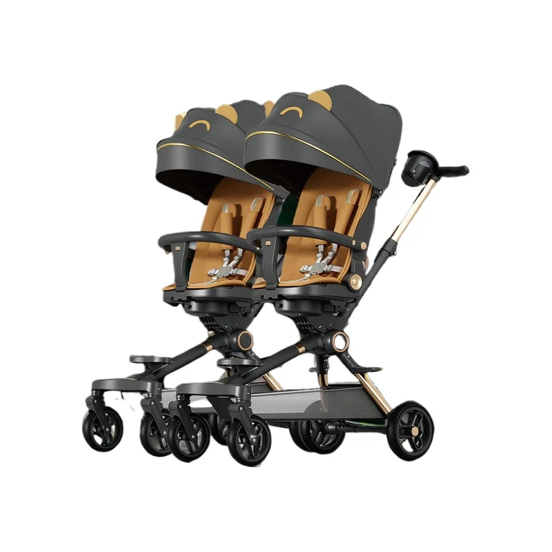 

Stroller can sit and lie downtwin baby walking artifact can lie down and sit down fold the trike with one click split the seco