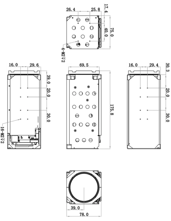 

4MP Ultra Starlight 52X Zoom Camera Module 6.1-317mm Long Range Visible Light Core With WDR & EIS For PTZ Integration