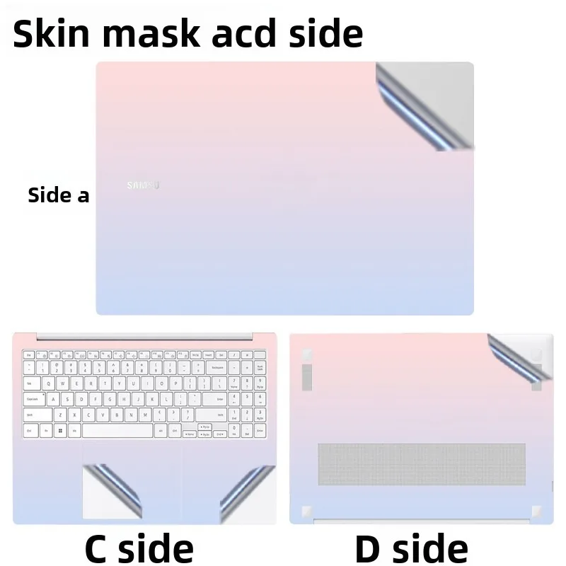 

14/15/16 inch for Samsung Galaxy Book3/4/5 Pro 360/4 Edge notebook skin sticker Book4/5 Pro skin mask Ultra pre-cut vinyl decal