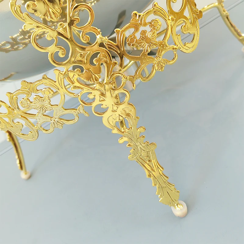 الذهبي الساخن وعاء بوفيه مجموعة فاخرة لفة الأعلى مطعم فندق هوت بوت جهاز تسخين الطعام بوفيه